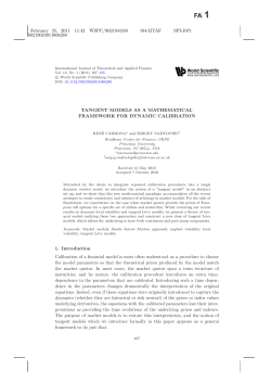 Tangent Models as a Mathematical Framework for Dynamic