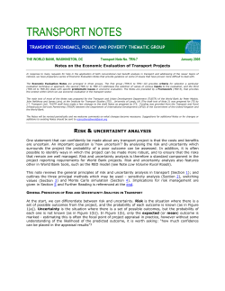 transport notes - World Bank Group