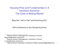 Housing Price and Fundamentals in A Transition