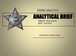 Bias Crime Information