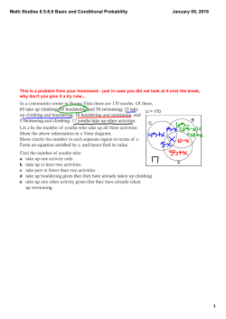 Math Studies 8.5-8.6 Basic and Conditional Probability