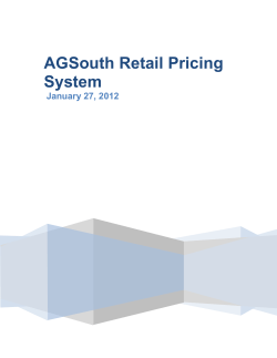 AGSouth Retail Pricing System - Associated Grocers of the South