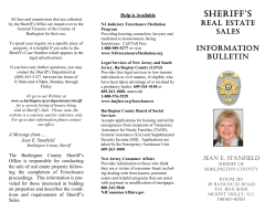 Sheriff`S - Burlington County