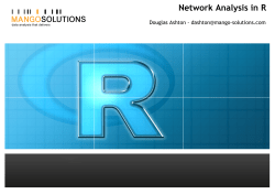 Network Analysis in R
