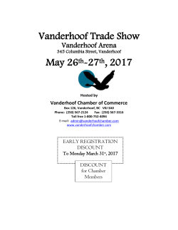 2017 Trade Show Registration - Vanderhoof Chamber of Commerce