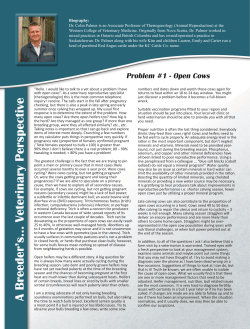 Problem #1 - Open Cows