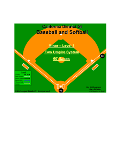 Baseball and Softball