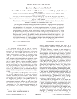 Quantum collapse of a small dust shell