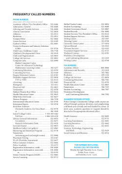 Frequently cAlled numbers