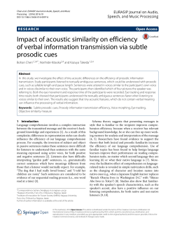 Impact of acoustic similarity on efficiency of verbal information