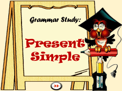 Grammar Study: