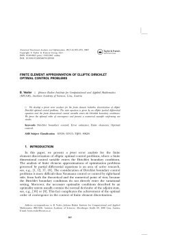 Finite Element Approximation of Elliptic Dirichlet Optimal