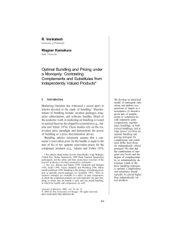 Optimal Bundling and Pricing under a Monopoly