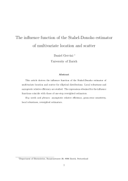 The influence function of the Stahel-Donoho estimator of multivariate