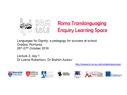 Multilingualism, language status and translanguaging * state of the