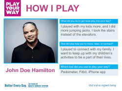 Play Your Way Stories