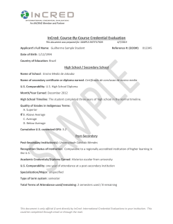 InCred: Course-By-Course Credential Evaluation