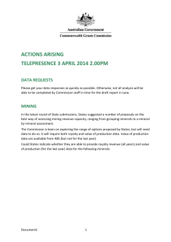 actions arising - Commonwealth Grants Commission