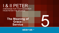 I Peter 5:2a Leaders Touched by Grace