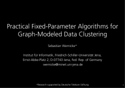 Practical Fixed-Parameter Algorithms for Graph