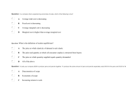 Question: In a company that is experiencing economies of scale