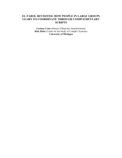 how people in large groups learn to coordinate through