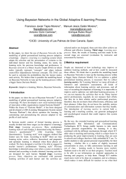 Using Bayesian Networks in the Global Adaptive