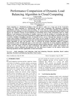 Performance Comparision of Dynamic Load Balancing Algorithm in