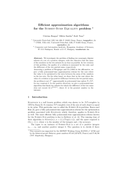Efficient approximation algorithms for the Subset-Sums