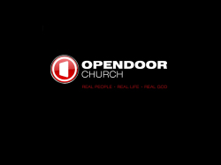 Slide 1 - Open Door Church St Neots