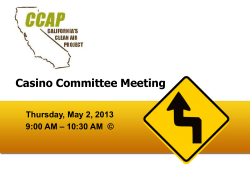 Casino Committee Meeting