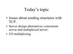 TCP Client and Server implementation