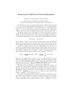 Structured Prediction of Network Response