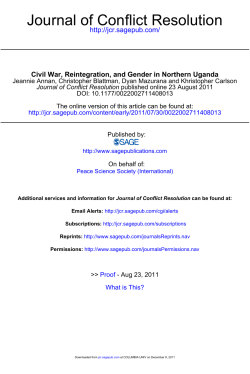 Journal of Conflict Resolution