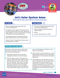 Jet`s Solar System Game
