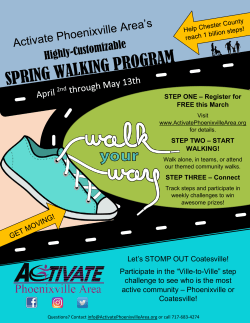 Let`s STOMP OUT Coatesville! Participate in the &ldquo;Ville-to