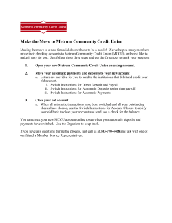 Make the Move to Metrum Community Credit Union