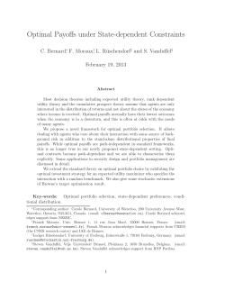 Optimal Payoffs under State