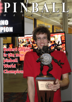 Robert Gagno is the new pinball World Champion