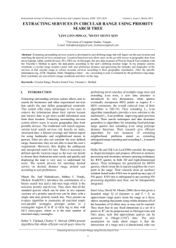 extracting services in circular range using priority search tree
