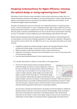 Designing Turbomachinery for Higher Efficiency