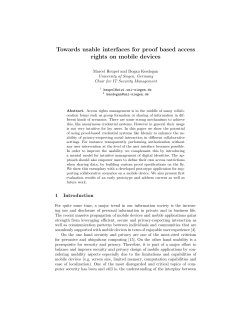 Towards Usable Interfaces for Proof Based Access Rights on Mobile