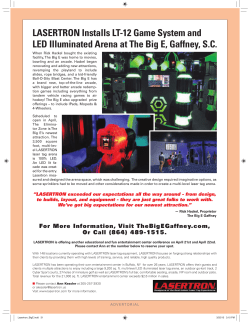 LASERTRON Installs LT-12 Game System and LED Illuminated