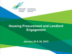 Housing and Landlord Engagement