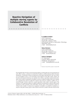 Reactive navigation of multiple moving agents by