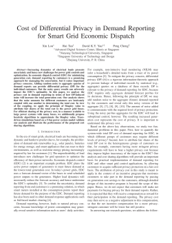 Cost of Differential Privacy in Demand Reporting for Smart Grid