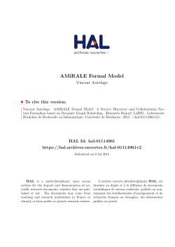 AMiRALE Formal Model