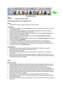 all staff are expected to be committed to the city council`s equal