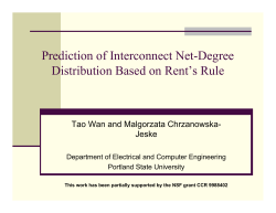 Prediction of Interconnect Net-Degree Distribution Based on