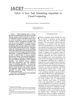 A New Task Scheduling Algorithm in Cloud Computing